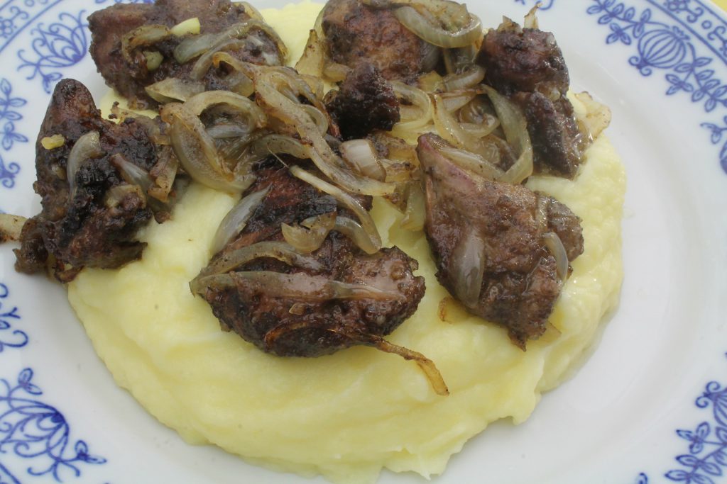 liver and mashed potatoes