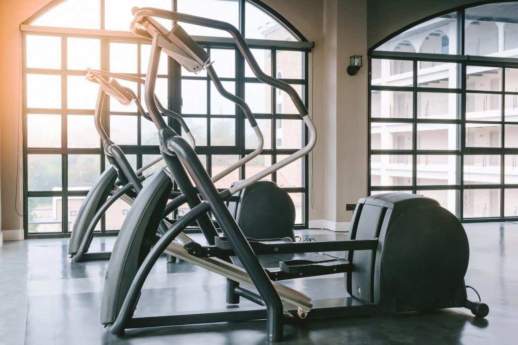 elliptical in living room